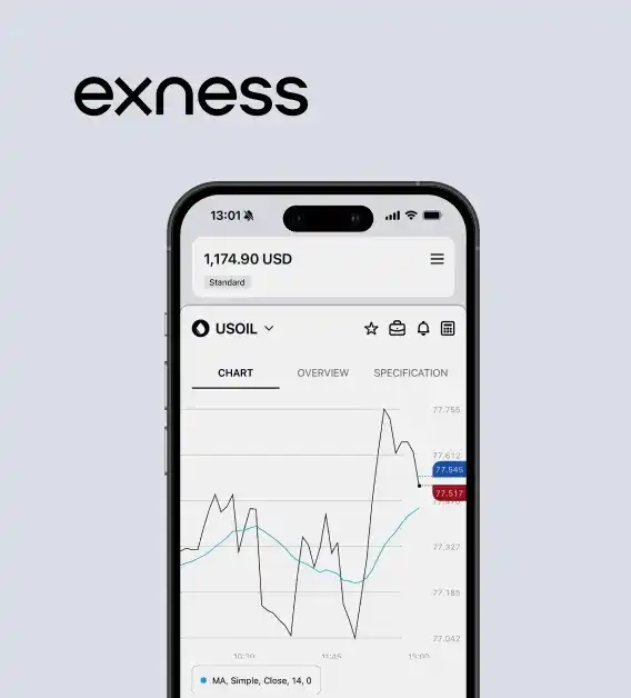 Exness platform on mobile